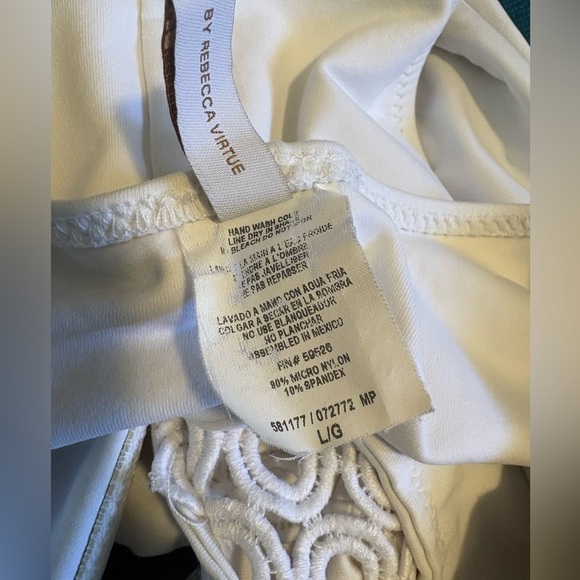 BECCA By Rebecca Virtue Muse White One Piece Swimsuit - Picture 8 of 8